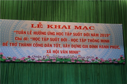 Lễ khai mạc “tuần lễ hưởng ứng học tập suốt đời năm 2019”